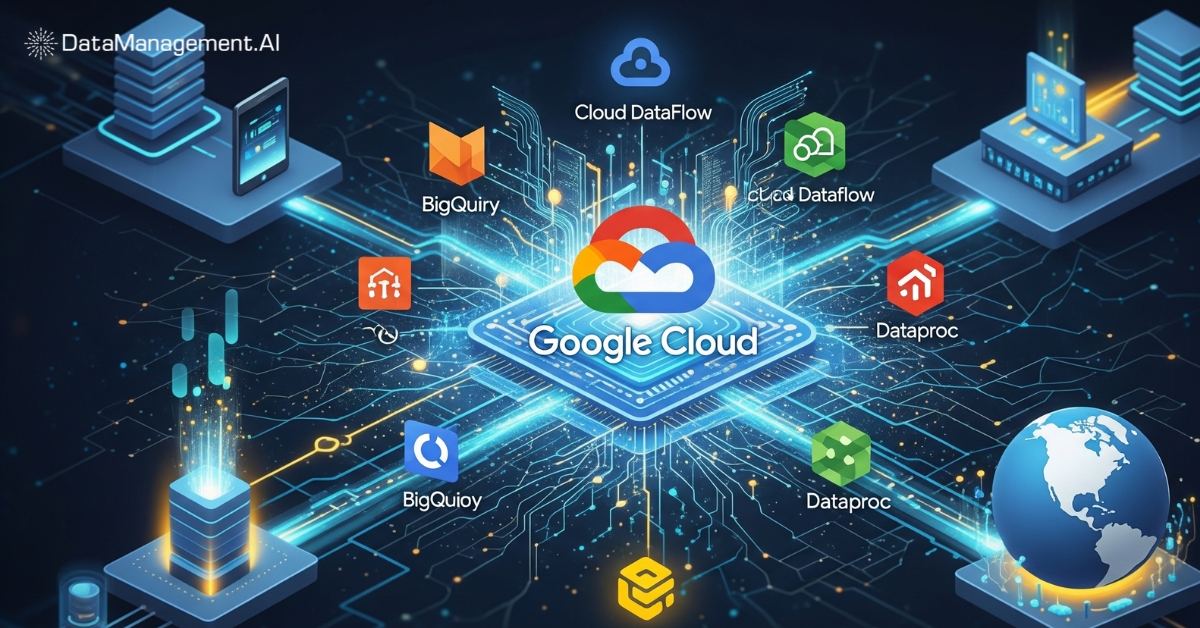 Google cloud big data analytics data AI management tool.