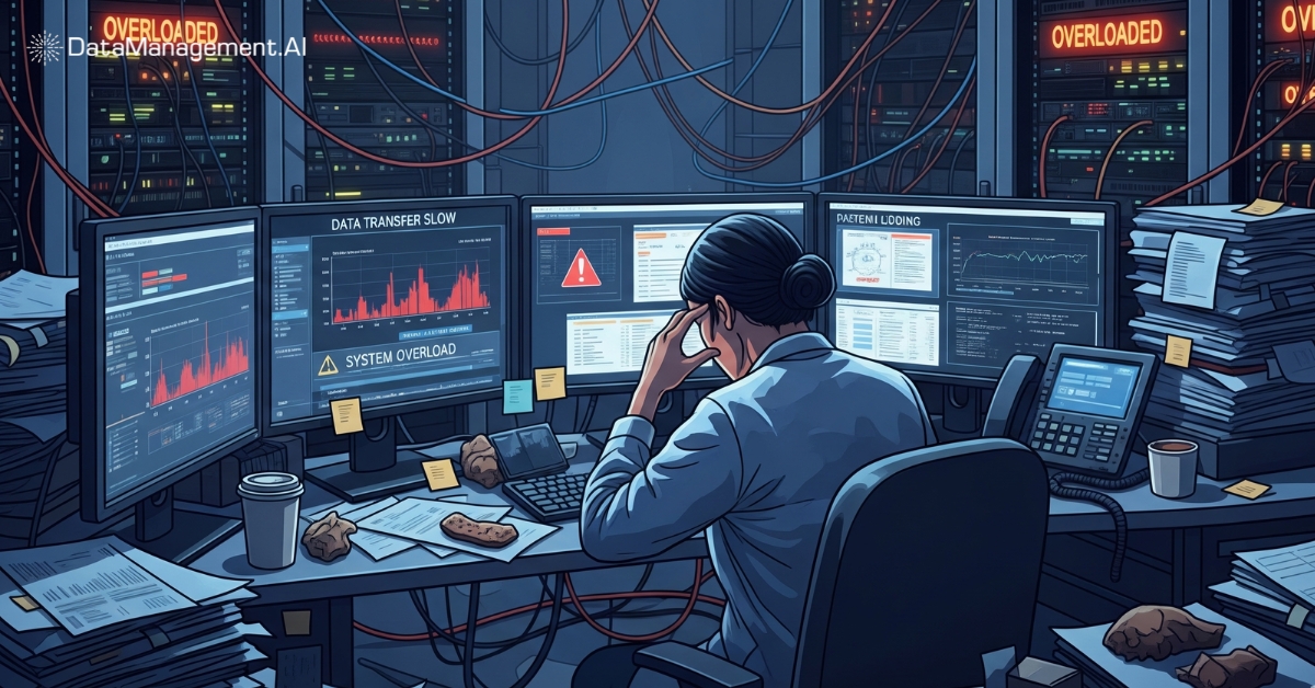 Lack of resource optimization in clinical data management.