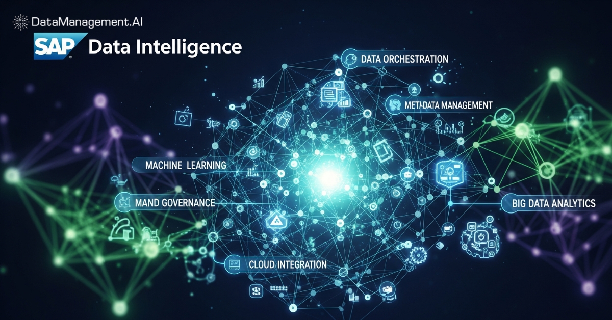 SAP data intelligence AI data management tool.