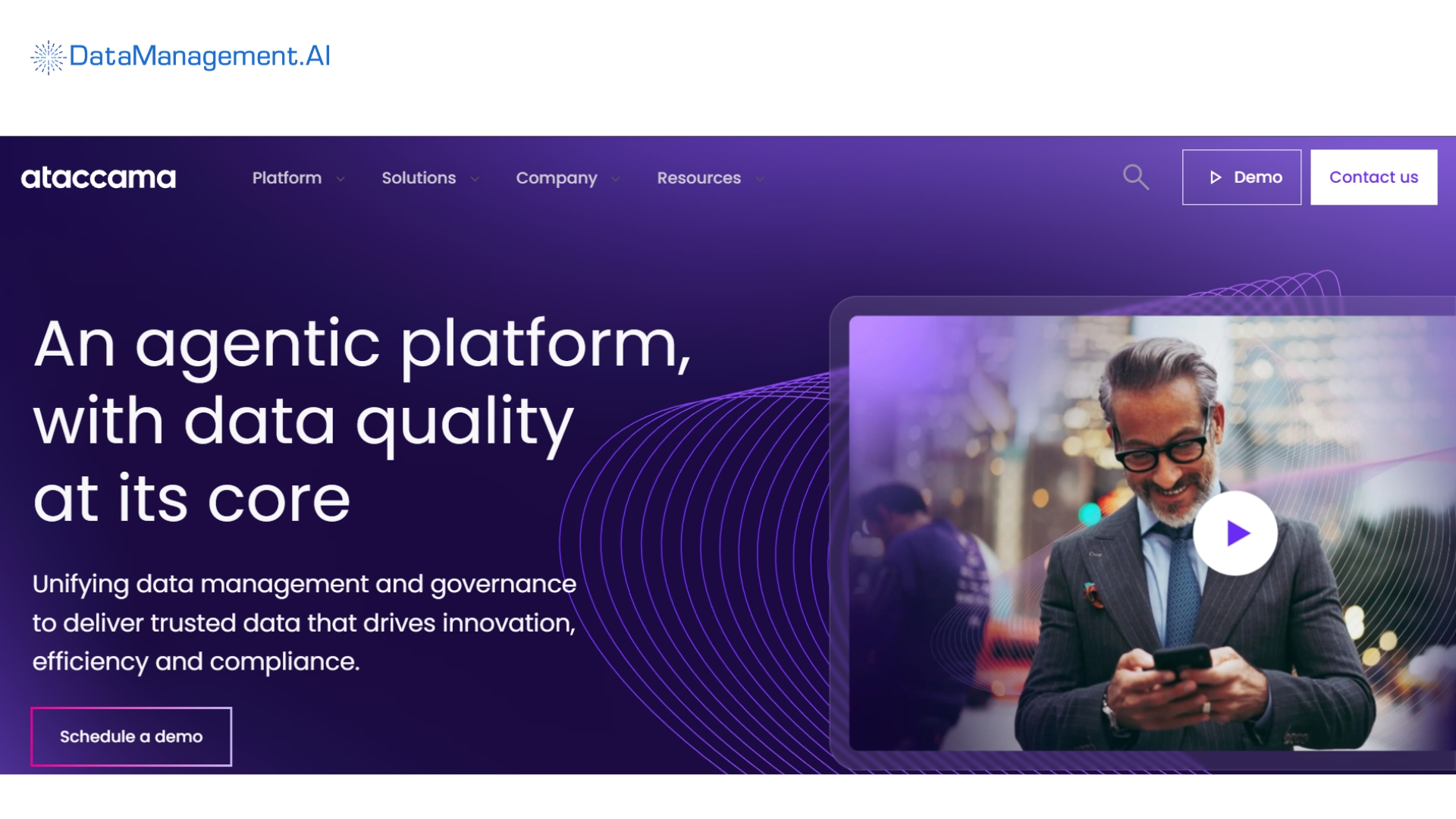 an example of data quality management software is atacacama