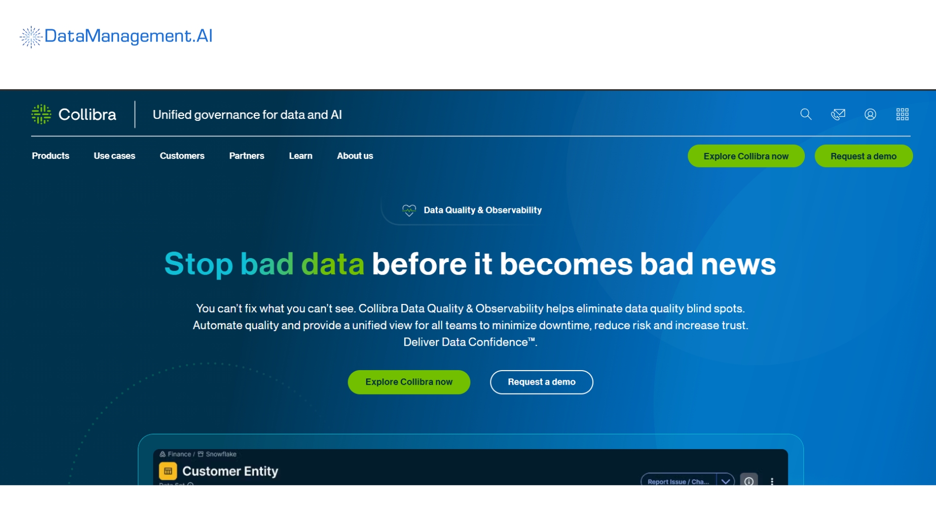 an example of data quality management software is collibra