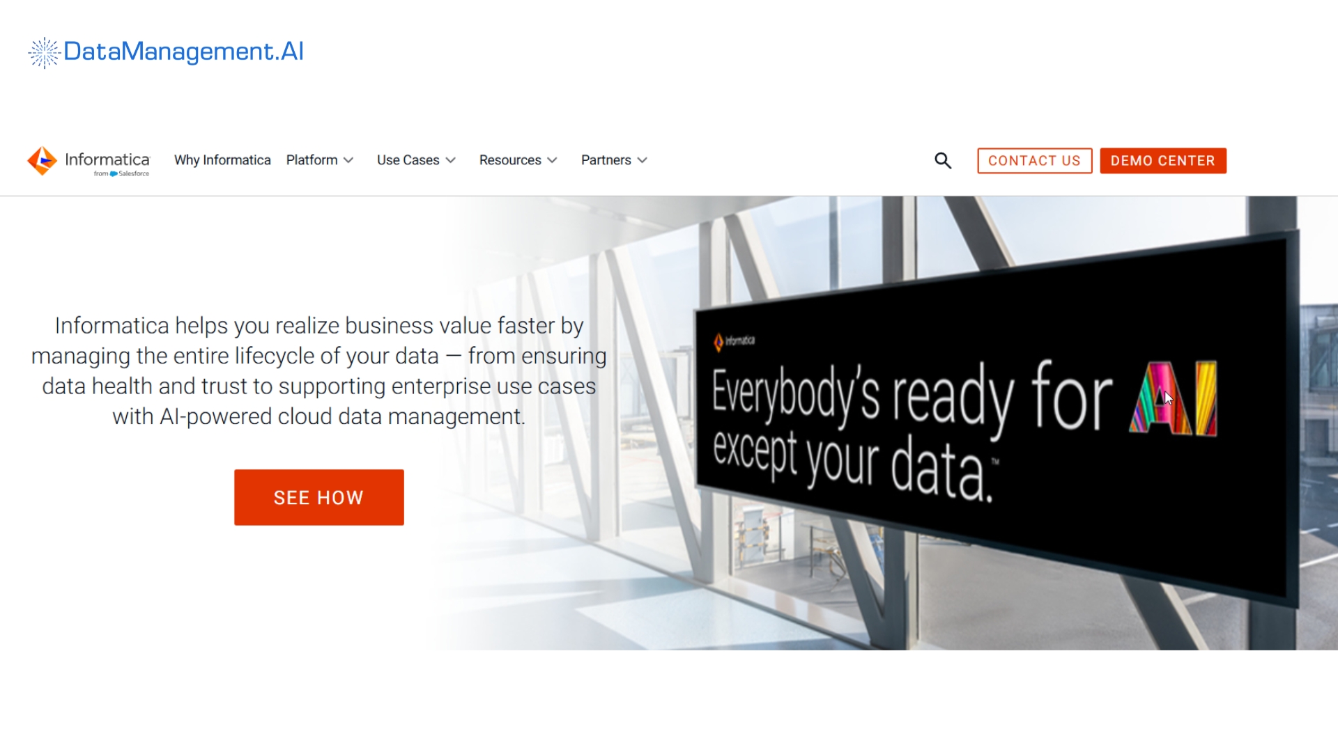 an example of data quality management software is informatica