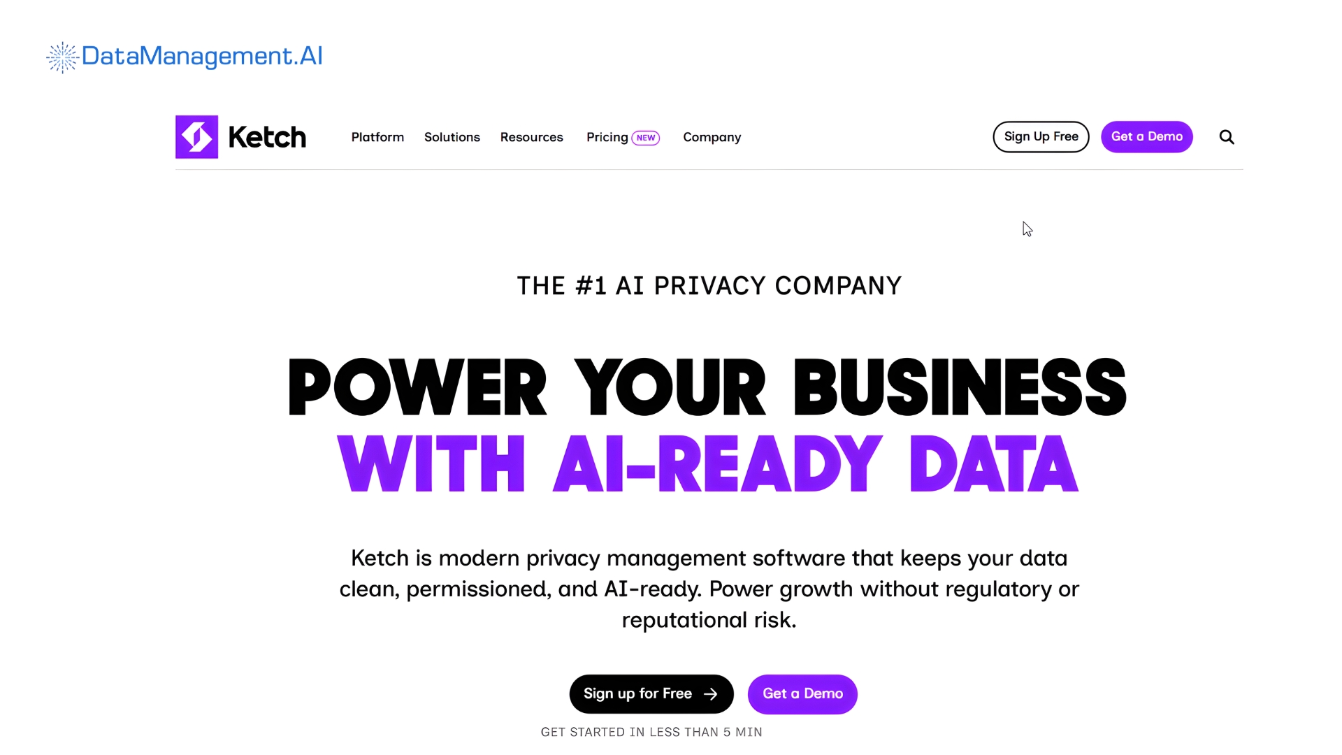 ketch is an example of a data management platform