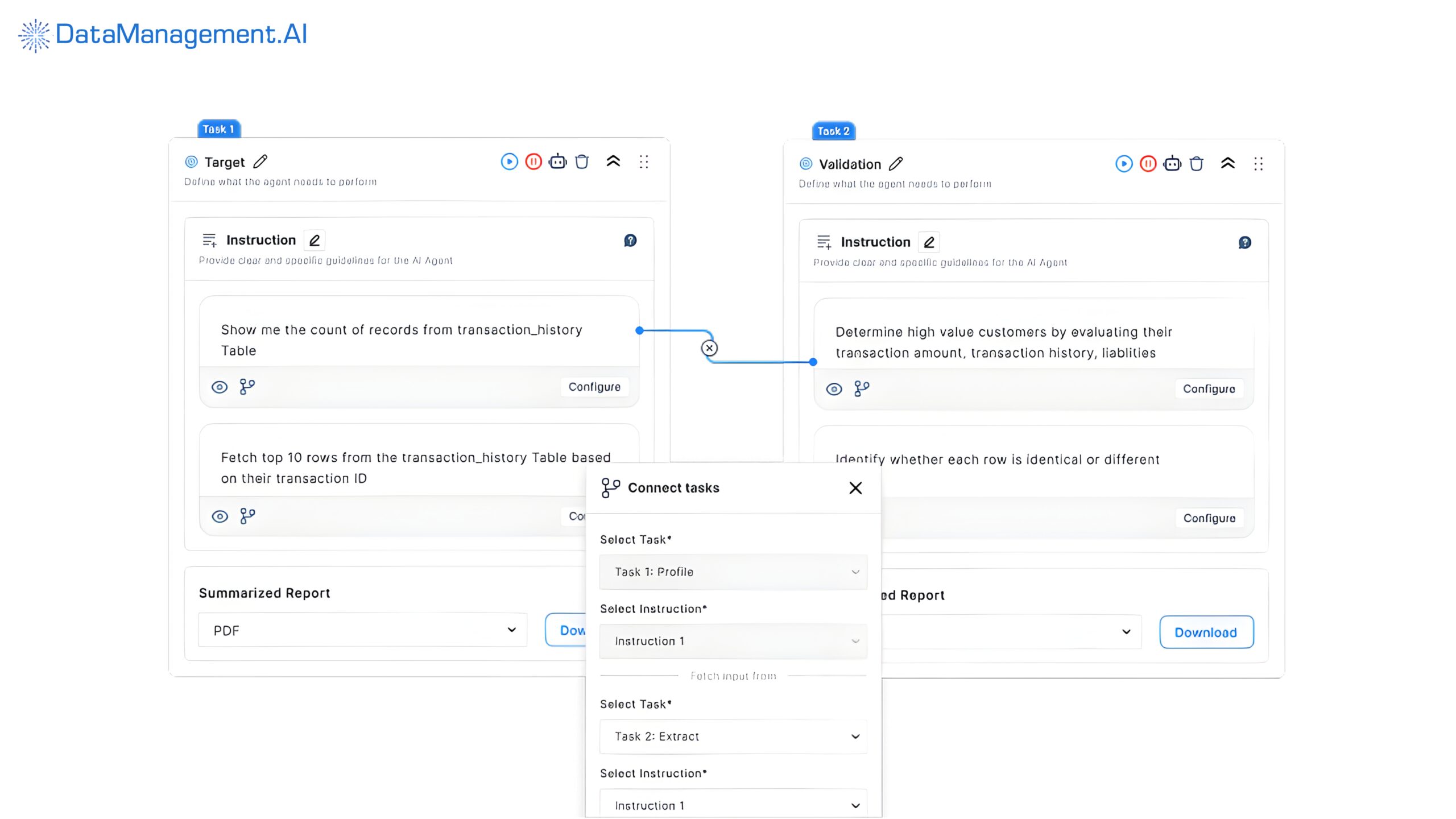 Reference data management example.