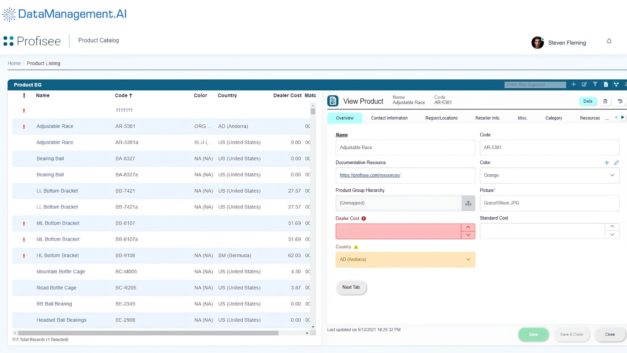 Profisee reference data management.