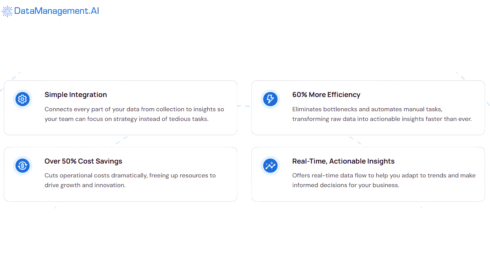 Infographic showcasing AI platform benefits.
